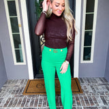 Fashion Icon Pants - Kelly Green