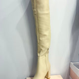 Over The Knee Boot - Cream