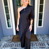 Effortlessly Expensive Off Shoulder Lace Top - Black