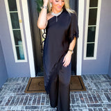 Effortlessly Expensive Off Shoulder Lace Top - Black