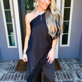 Effortlessly Expensive Off Shoulder Lace Top - Black