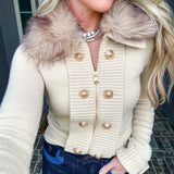 The Vogue Vault Gold Button Up Top