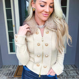 The Vogue Vault Gold Button Up Top