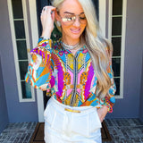 Wild Instinct Tiger Blouse