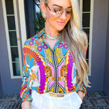 Wild Instinct Tiger Blouse