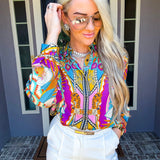 Wild Instinct Tiger Blouse