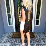 Understated Muse Cape Blouse - Black