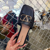 Decadent Flat Sandal - Black