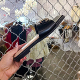 Decadent Flat Sandal - Black