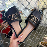 Decadent Flat Sandal - Black