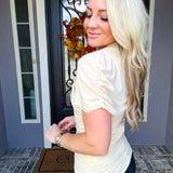 Stye Savvy Mesh Top - Cream