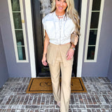 Edgy Elegance Skirt Overlay Trousers