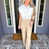 Edgy Elegance Skirt Overlay Trousers