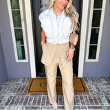Edgy Elegance Skirt Overlay Trousers