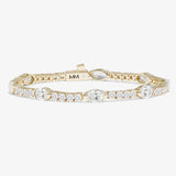She's So Extra Tennis Bracelet 7.5" - Gold