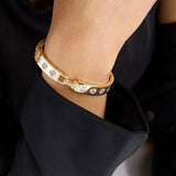 Ashley Rodeo Lock Cuff 9mm 7" - Gold