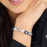 Ashley Rodeo Lock Cuff 9mm 7" - Silver