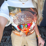 Some Like It Fancy Pearl Tee - White