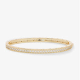 Ashley Pave Cuff 4mm - Gold