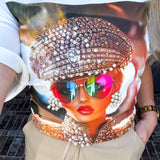 Some Like It Fancy Pearl Tee - White
