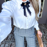 Plaid Edit Barrel Trousers