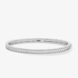 Ashley Pave Cuff 4mm - Silver
