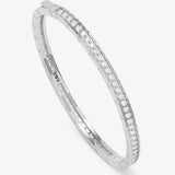 Ashley Pave Cuff 4mm - Silver