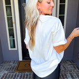 Some Like It Fancy Pearl Tee - White