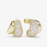 Norah Loves Pavé Double Hoop - Gold