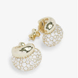 Norah Loves Pavé Double Hoop - Gold