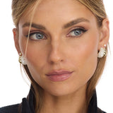 Norah Loves Pavé Double Hoop - Gold