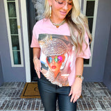 Some Like It Fancy Pearl Tee - Pink