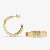 Ashley Lock Hoops 1" - Gold