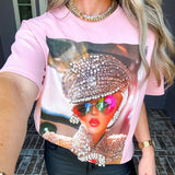 Some Like It Fancy Pearl Tee - Pink