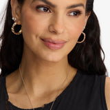 Ashley Lock Hoops 1" - Gold