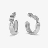 Ashley Lock Hoops 1" - Silver