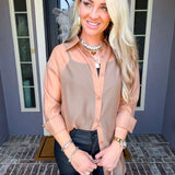 Luxury Sheer Button Up