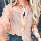 Luxury Sheer Button Up