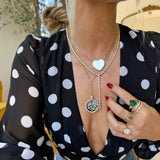 Pavé Serpent Lariat Necklace 18" - Gold