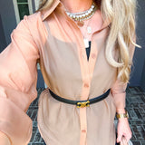 Luxury Sheer Button Up