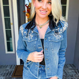 Haute Rebel Jeweled Denim Jacket