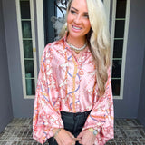 Run Wild Chain Batwing Top