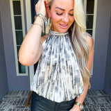 Gallery Girl Abstract Halter Top