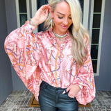 Run Wild Chain Batwing Top