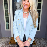 All About Style Denim Blazer