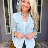 All About Style Denim Blazer