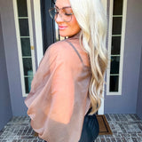 Espresso Society Tie Front Blouse