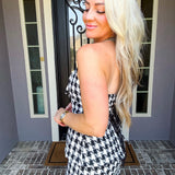 Beverly Hills Houndstooth Top