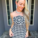 Beverly Hills Houndstooth Top