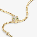 Jaguar Bolo Lariat Necklace